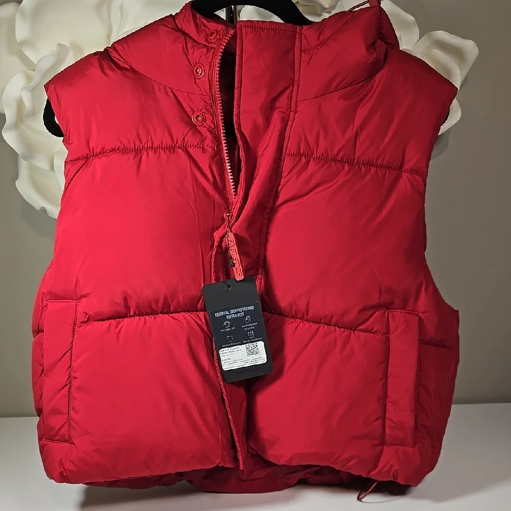 Fabletics Red Quilted Puffer Vest - Picture 1 of 6